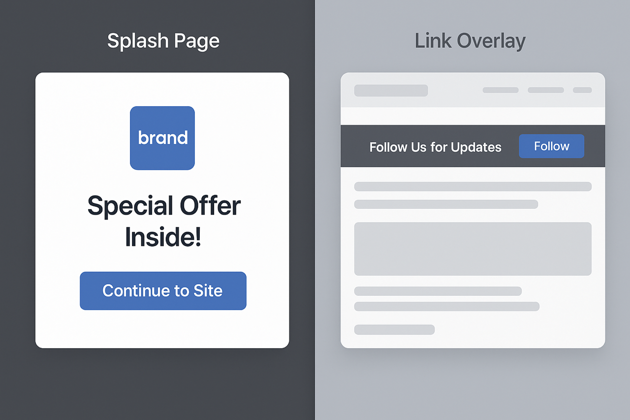 Maximize Engagement: Drive Action with To Your Link Splash Pages & Link Overlays