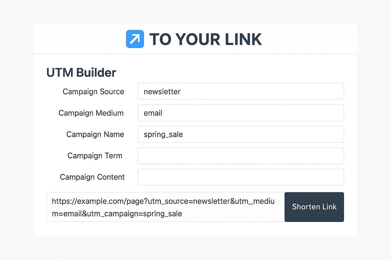 Simplify Campaign Tracking: Meet the Built-In UTM Builder in To Your Link