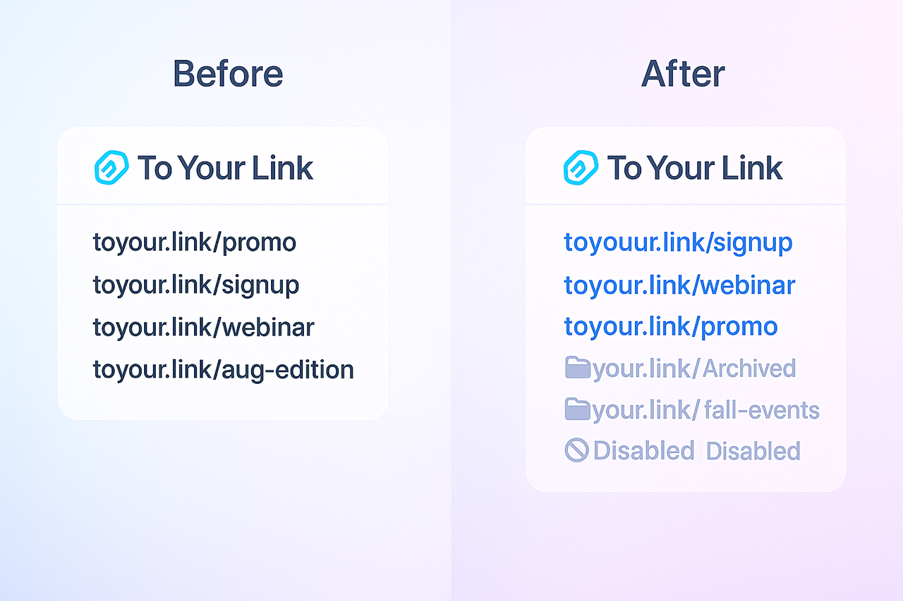 Keep Your Links Tidy & Relevant: Mastering Link Archiving and Disabling in To Your Link